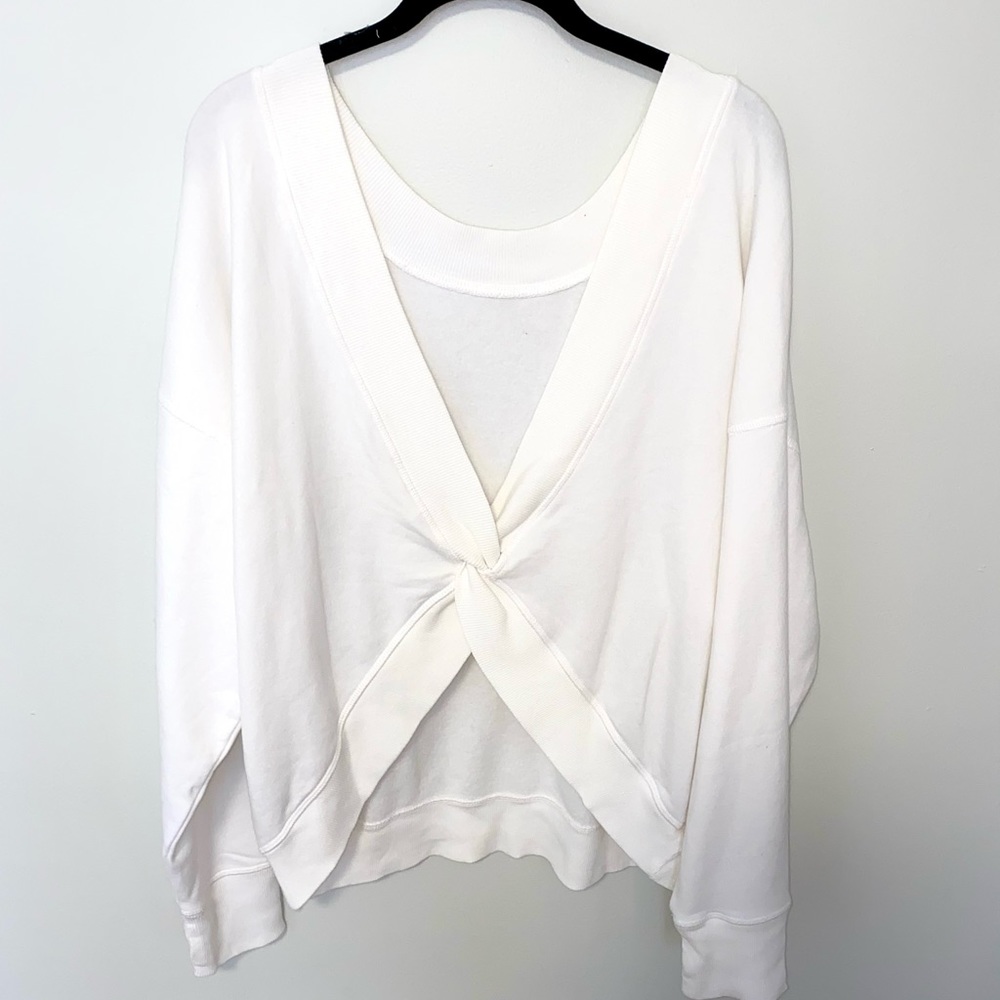 Cute open back cozy sweater